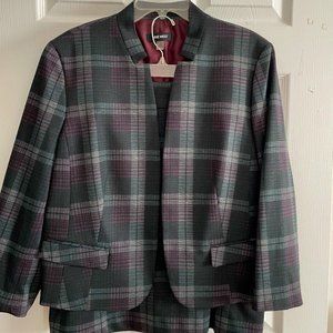 Nine West Plaid Suit